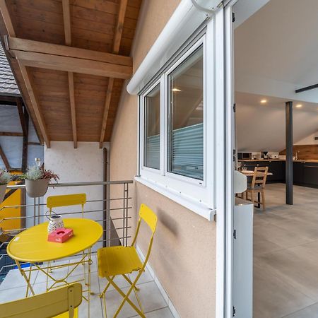 Ferienwohnung La Piazza-Rheinhausen Exterior foto