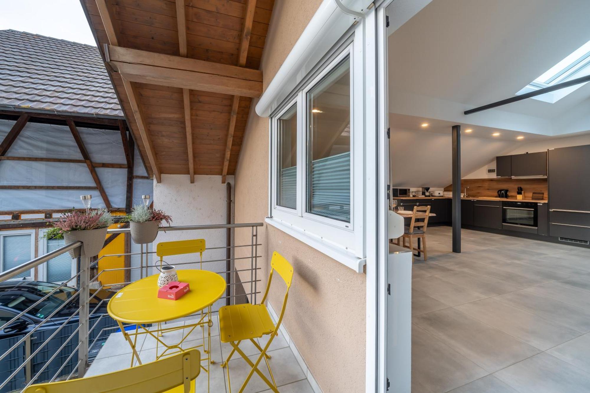Ferienwohnung La Piazza-Rheinhausen Exterior foto